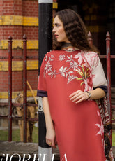 Mushq La Dolce Hemline Embroidered Lawn Suits Unstitched 3 Piece - MQ25LDH 10A FIORELLA